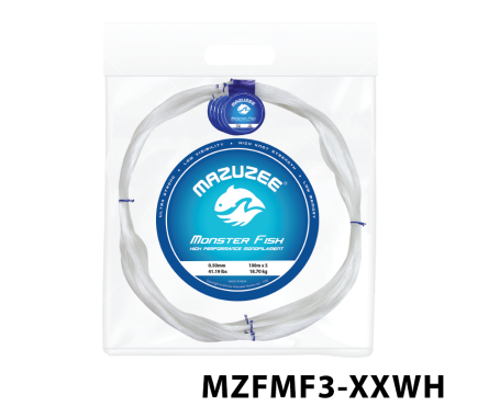 AQUA MARINE - Monster Fish - High Performance Monofilament (100m x 5 Coils Connected)